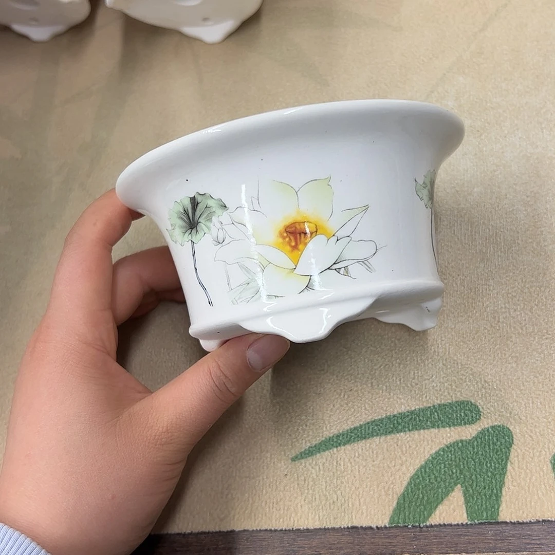 紫砂花盆254号瑕疵13/6.5cm