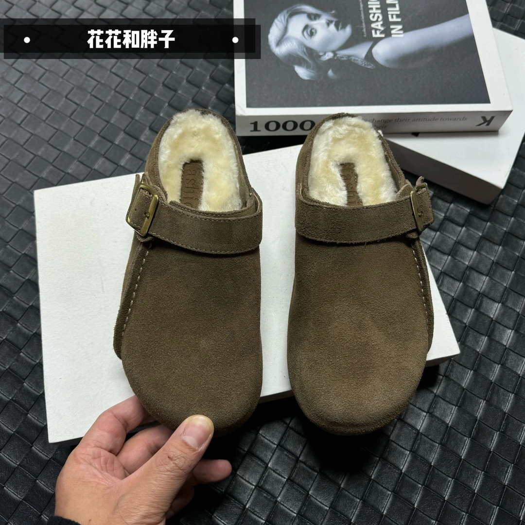 时尚休闲加绒保暖防滑舒适单鞋69-05R卡其