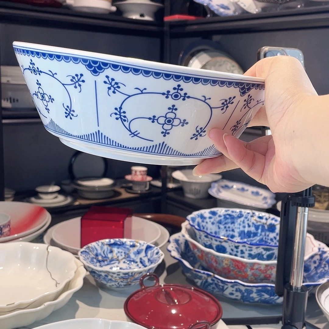 瓷8.5寸一个青花碗