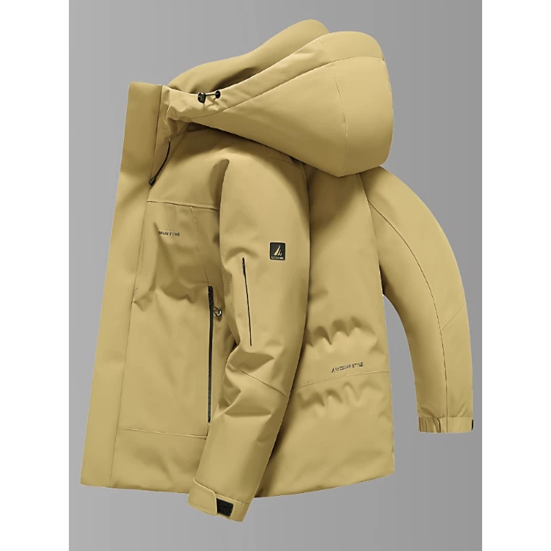 休闲羽绒服男款高品质户外90白鸭绒冬季2025新款加厚保暖男士外套