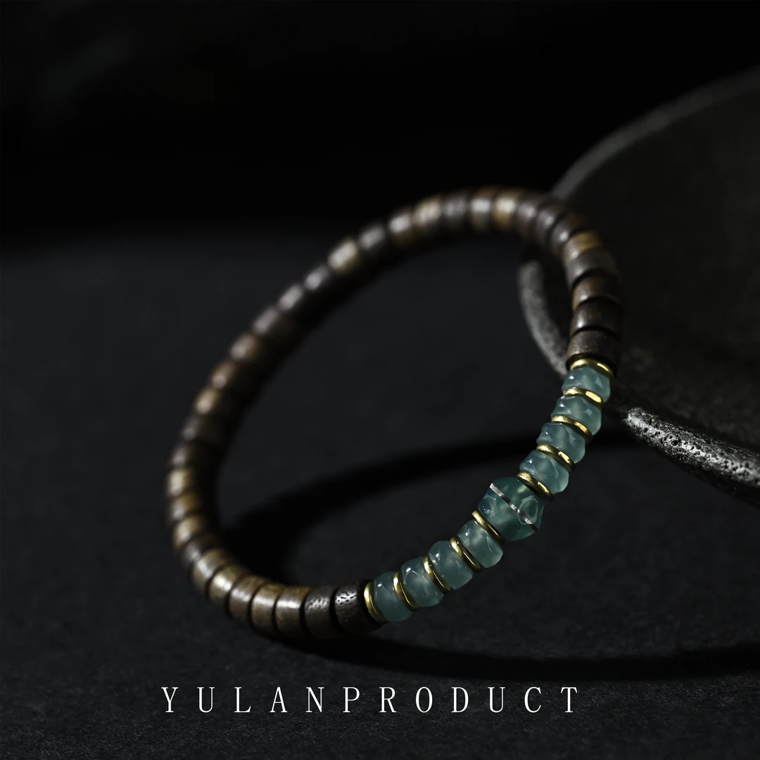 龙虎山 沉香「九转玲珑珠·沉香引财串」引财-翡翠聚气-设计款