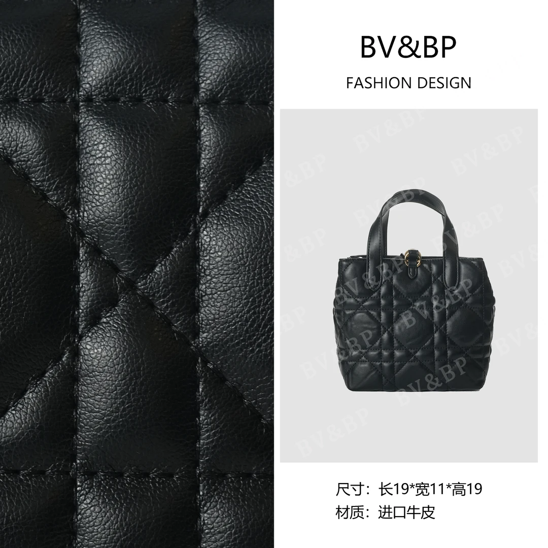 《李老板专属》 原创设计 真皮高定手提单肩包 BV068-黑色