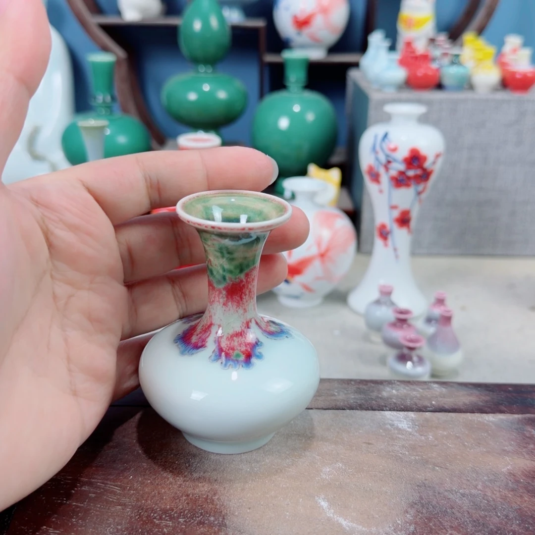 陶瓷手工小花器摆件