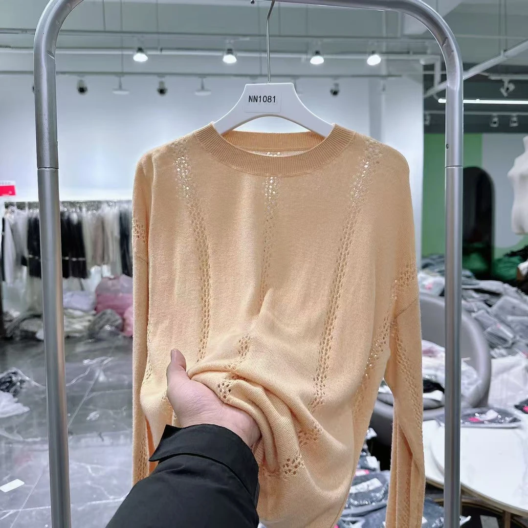 【YM高货】NN1081-2025年春季新款时尚重工长袖针织百搭减龄慵懒