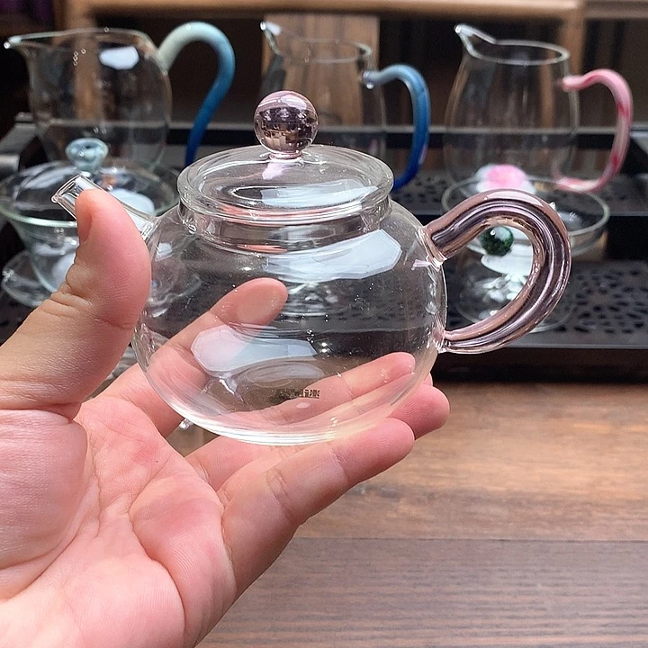 晚*风谜灵珠壶粉色把手圆把