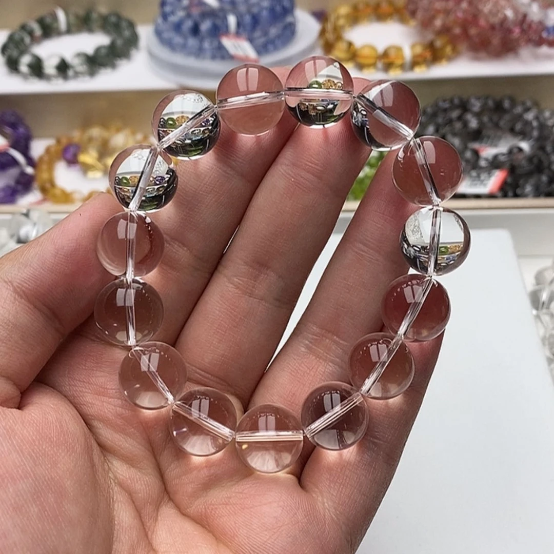 【闪购商品】水晶手链未镶嵌薄**糖白水晶