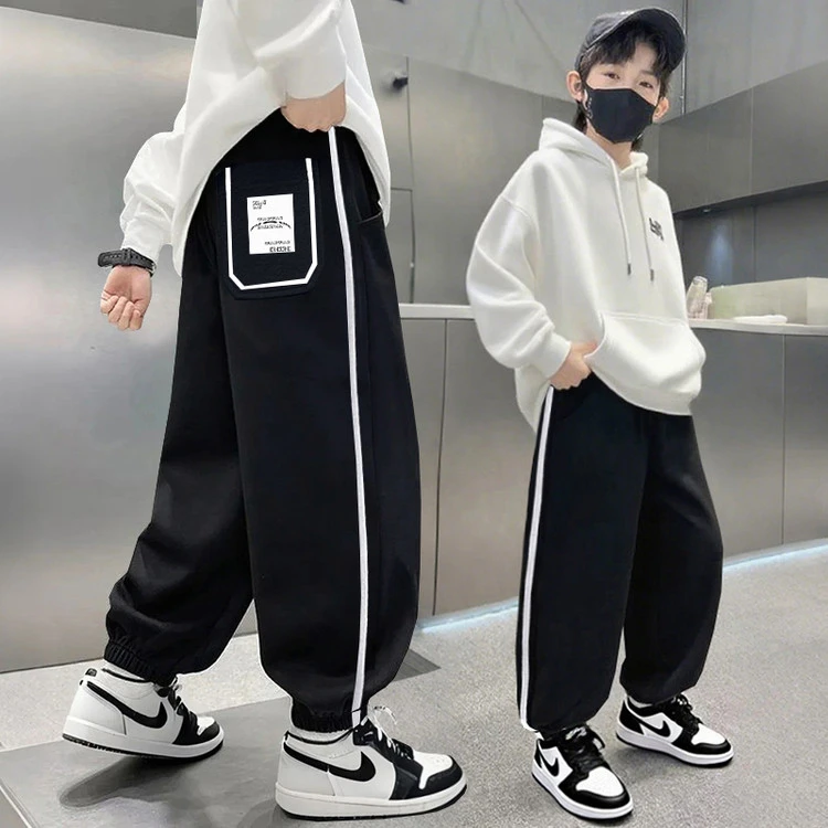 裤子休闲秋季纯色男童中大童