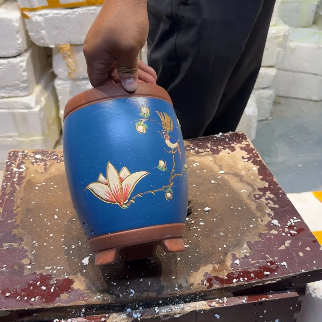 紫砂花盆瑕疵和不