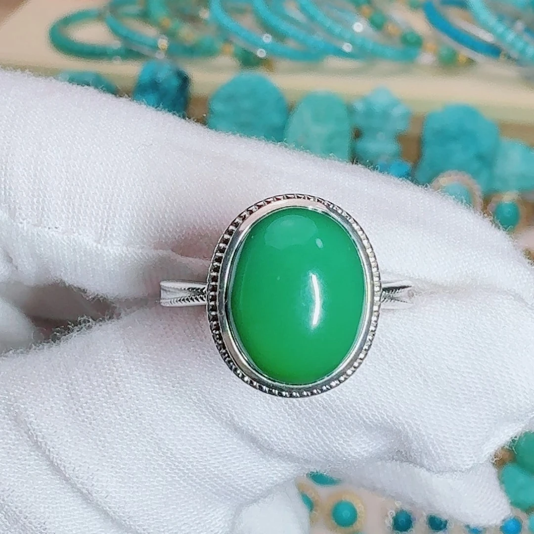 绿松石银S925镶嵌珠宝奇石
