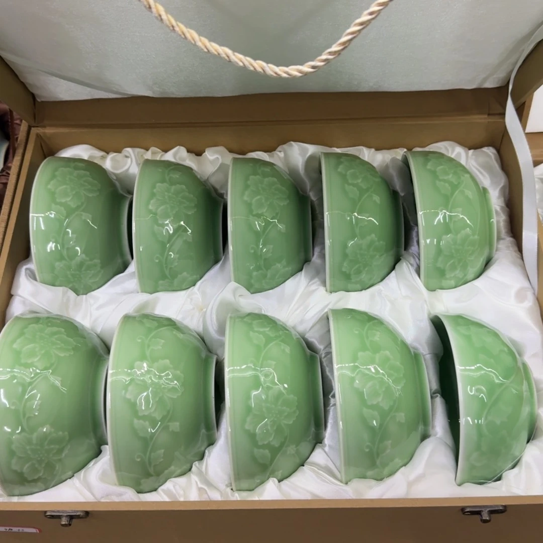 龙泉青瓷茶具微瑕9272