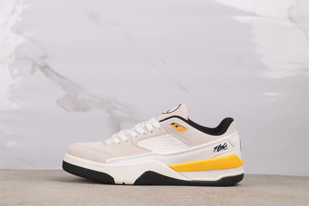新款爆款AJ4低帮白灰黄男子篮球鞋男士男鞋男款白色百搭运动跑鞋