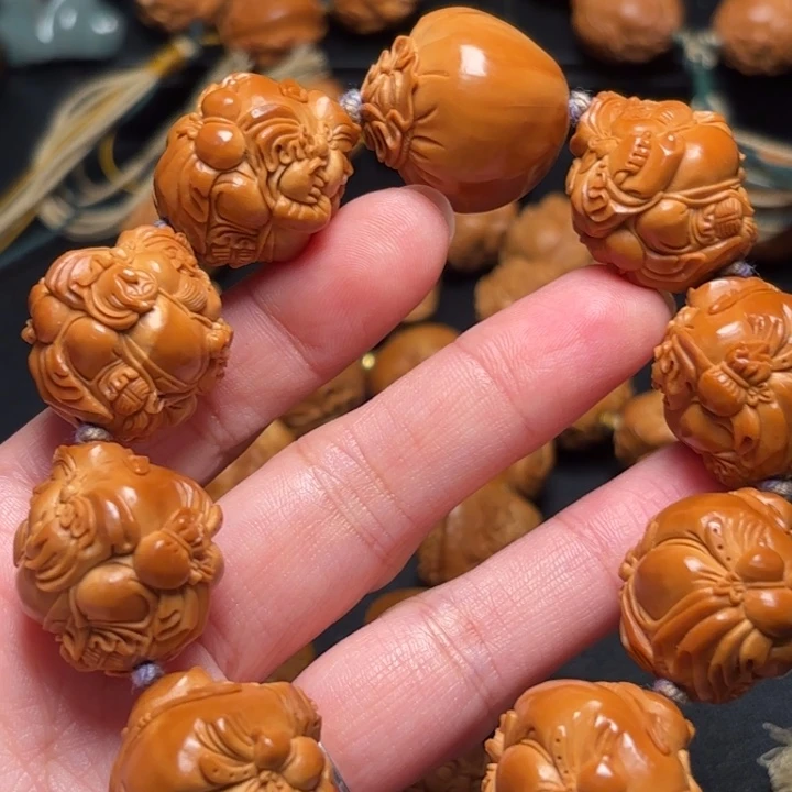 听***纺橄榄核手串/手链手串