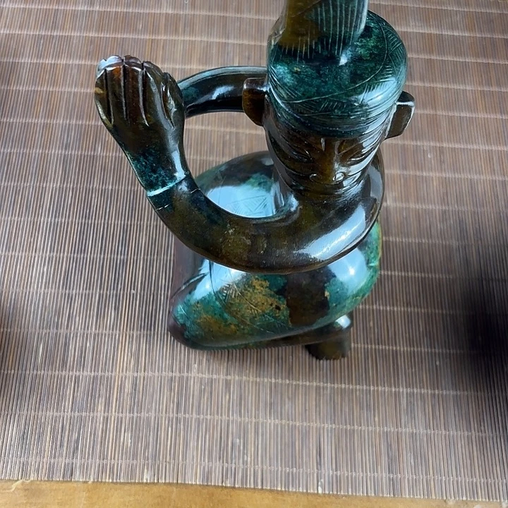 观***今和田玉未镶嵌挂件