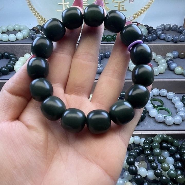 和田玉未镶嵌手链