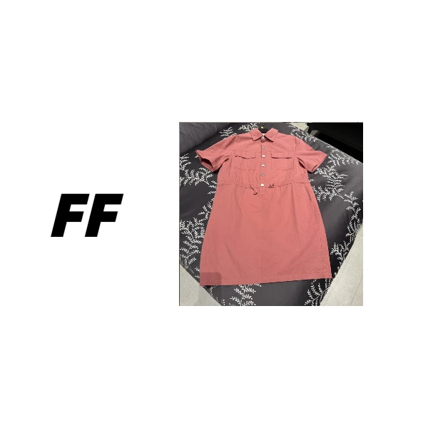 【B55822】夏季休闲百搭甜酷风显瘦减龄收腰衬衫裙