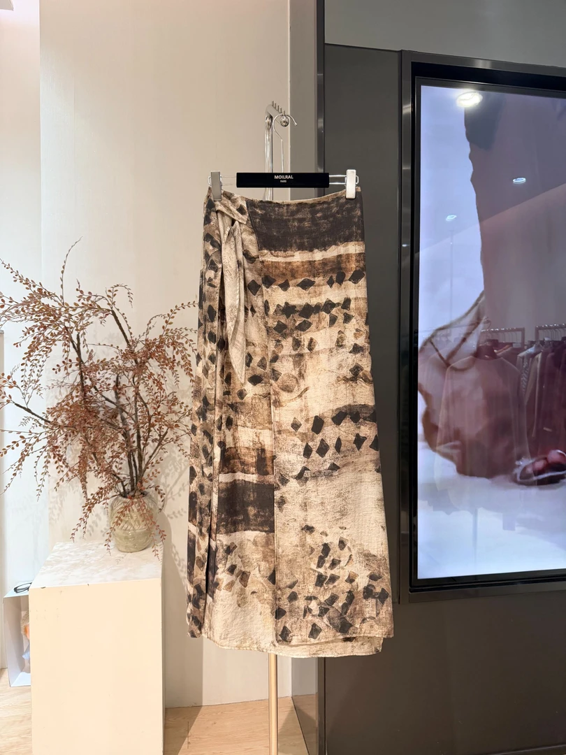 ZZ时尚百搭不规则气质女士高腰半身裙X1042