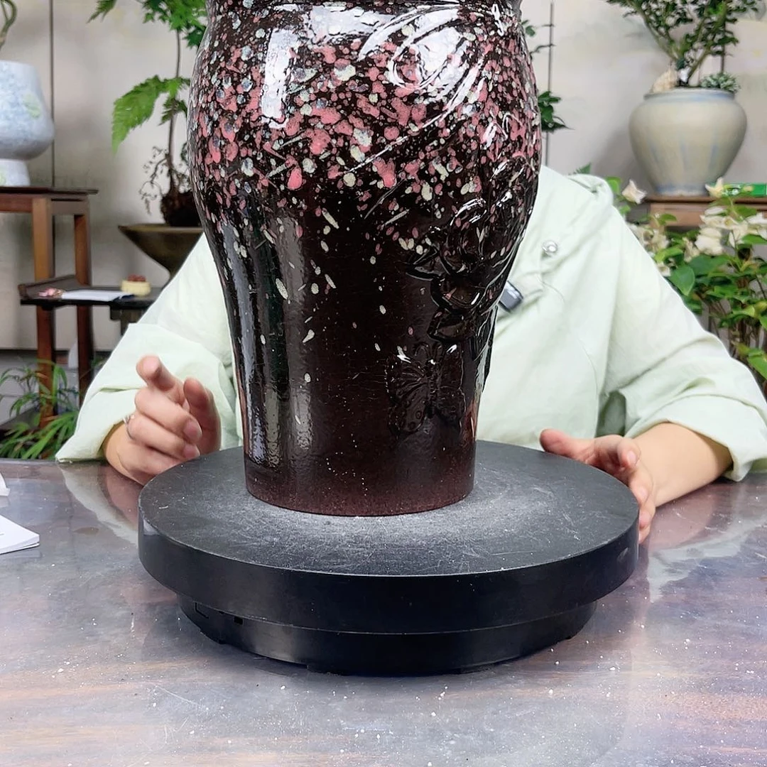 紫砂花盆王嫂花盆直播0607-1398高30口18