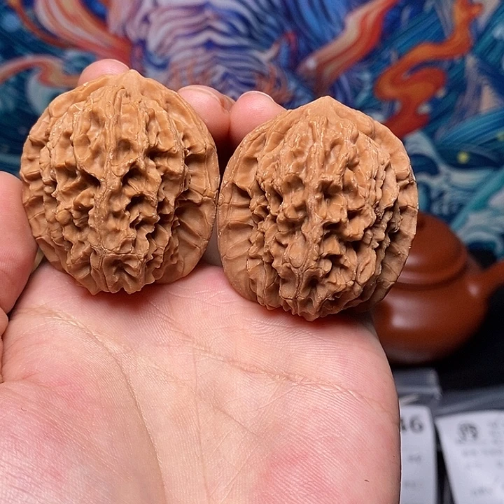 文玩核桃把件40驴脸145