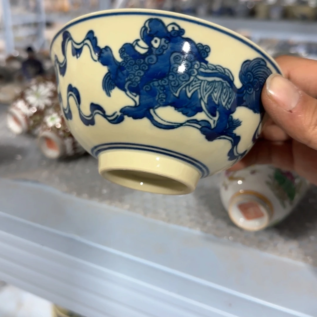 瓷片摆件手绘瓷器全部处理