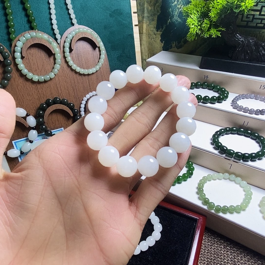 和田玉未镶嵌手链