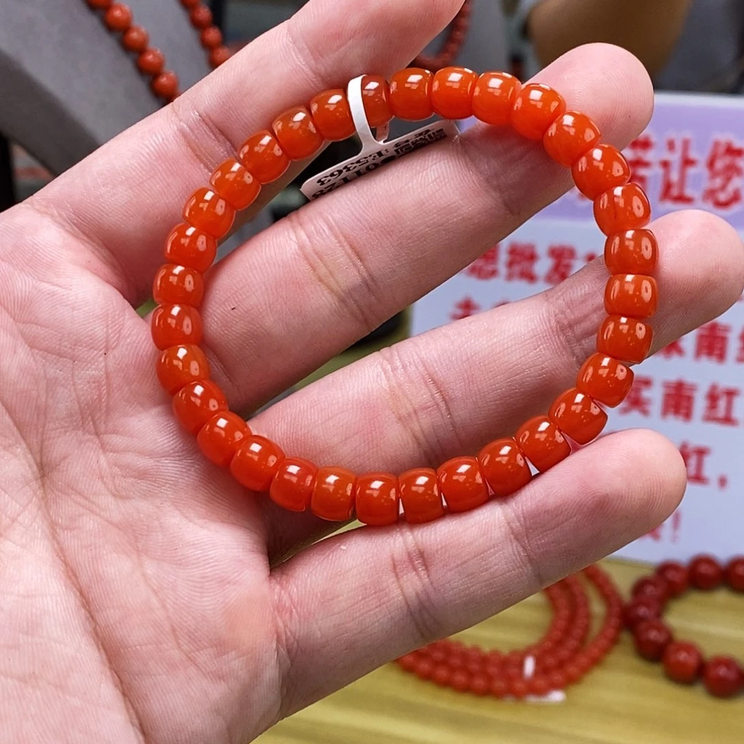 南红玛瑙多样式发一未镶嵌7mm+