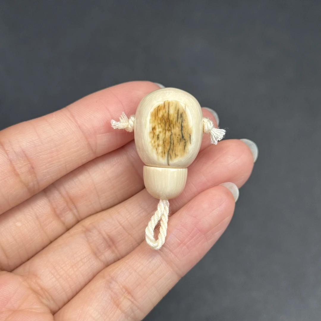 S9891天然猛犸牙 分体三通16.6*26.7mm 支持鉴定 假一罚四