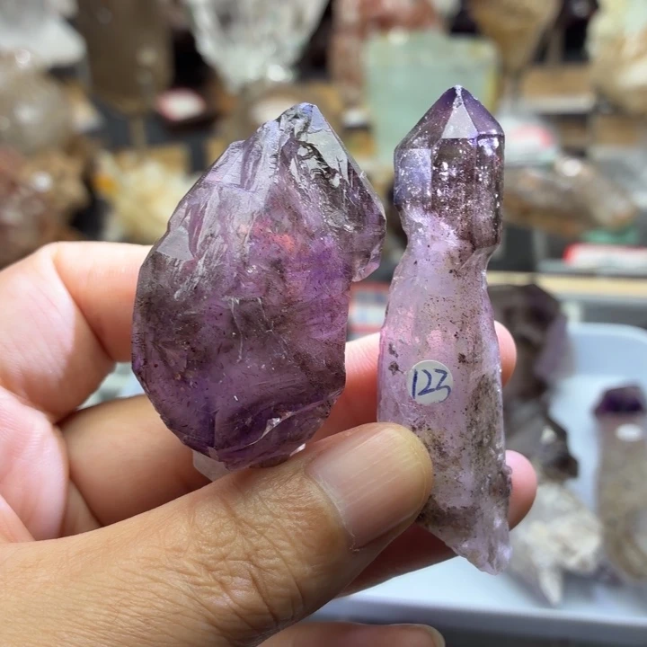 水晶未镶嵌珠宝半成品超七特漏