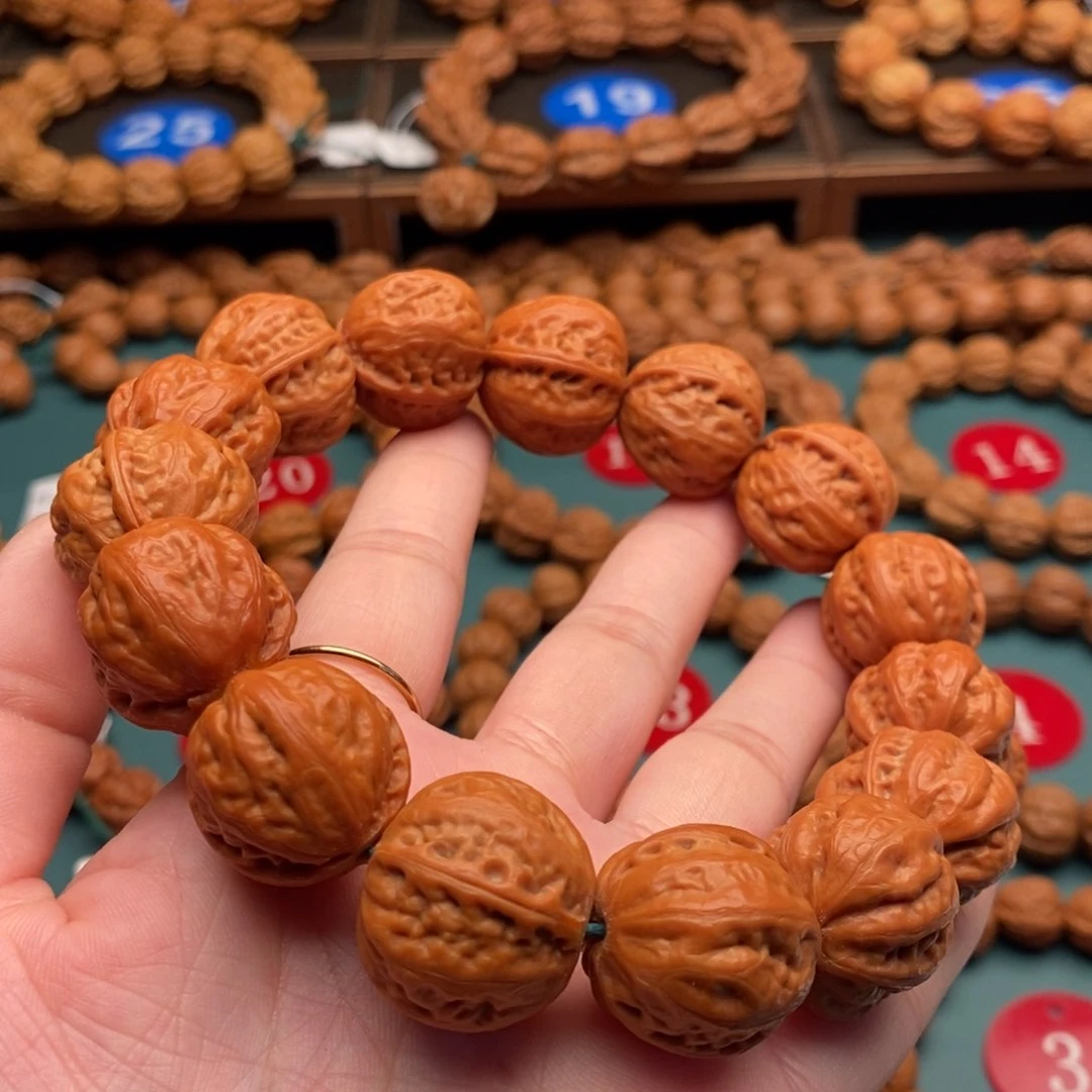 文玩核桃手串21尺寸元宝八棱