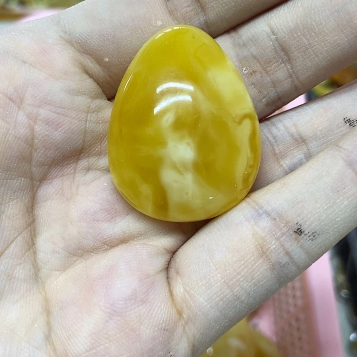 未镶嵌蜜蜡裸石吊坠