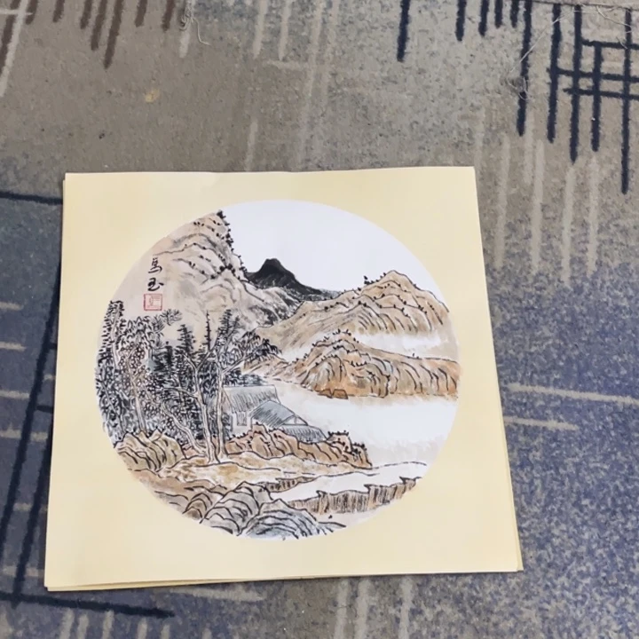 国画50卡纸作品山水1111