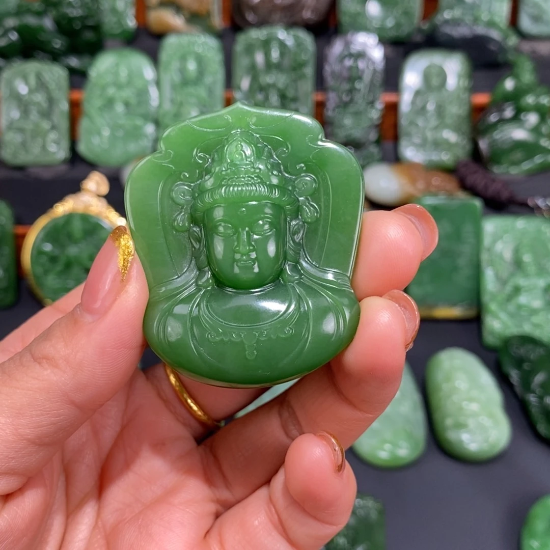 和田玉颈饰未镶嵌莫*