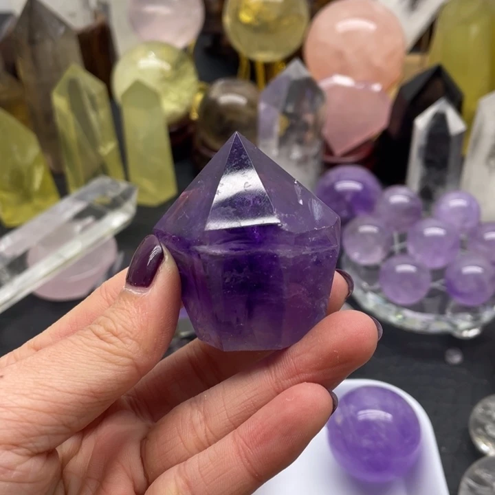 水晶21未镶嵌m****马紫水柱