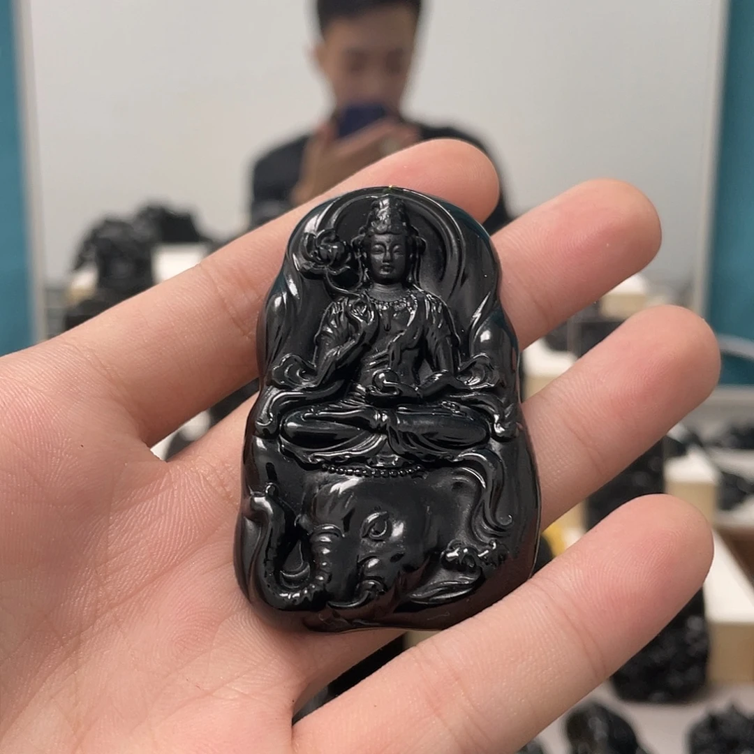 棠***棠蛇纹石玉未镶嵌吊坠
