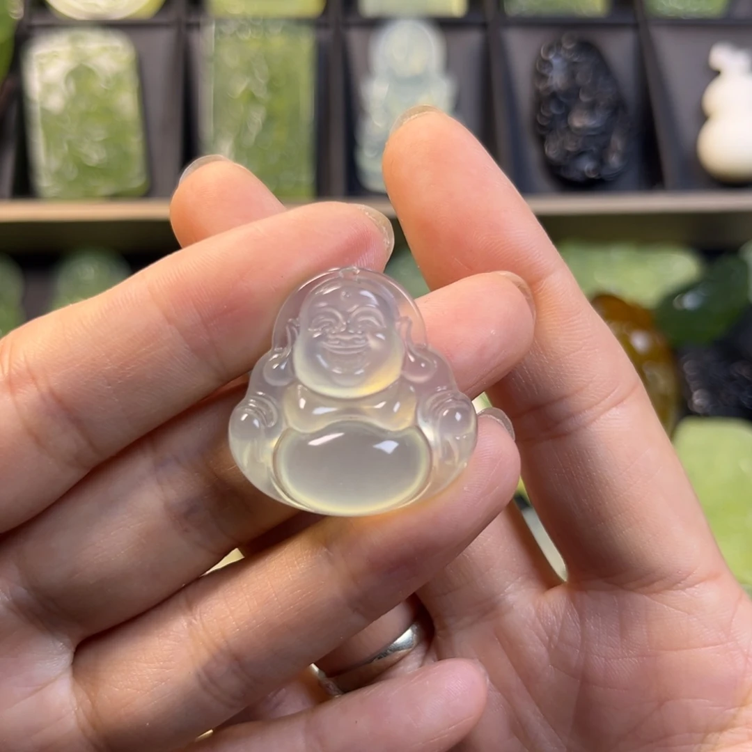 蛇纹石玉未镶嵌吊坠(不含链)