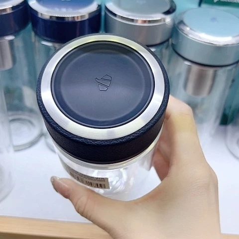 万象玻璃双层V17L，皮纹360毫升