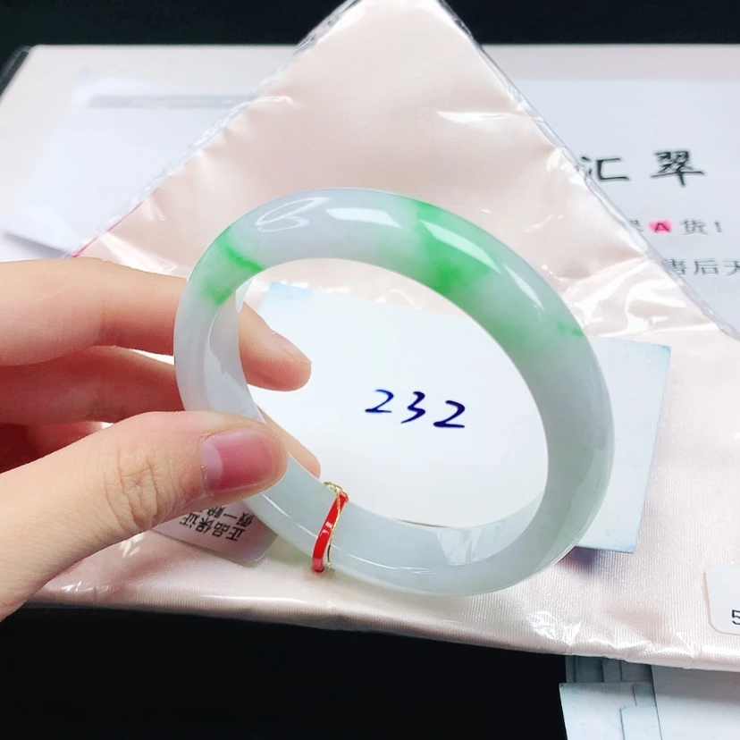 【闪购商品】翡翠手镯未镶嵌缅甸天然a货手镯56+