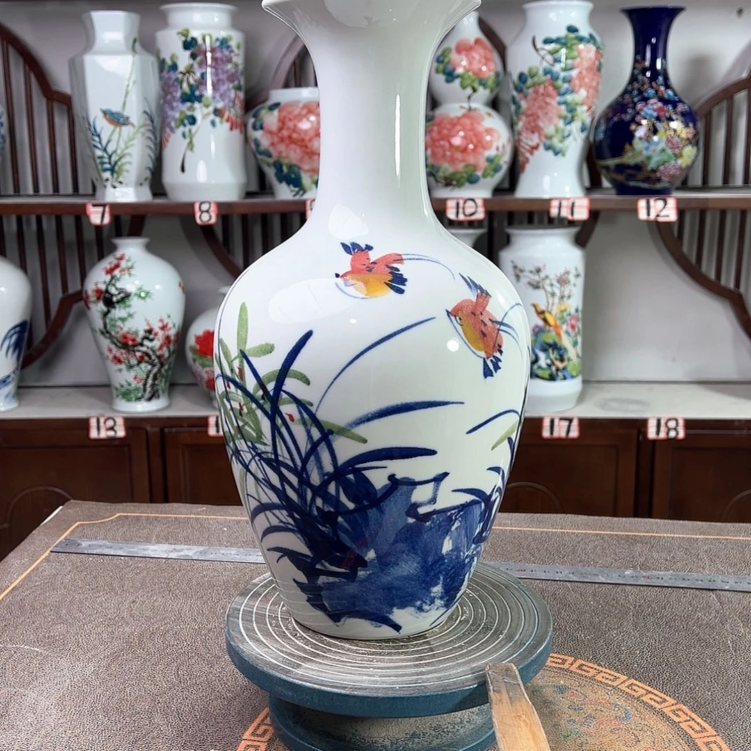 摆件陶景德镇陶瓷棒玉
