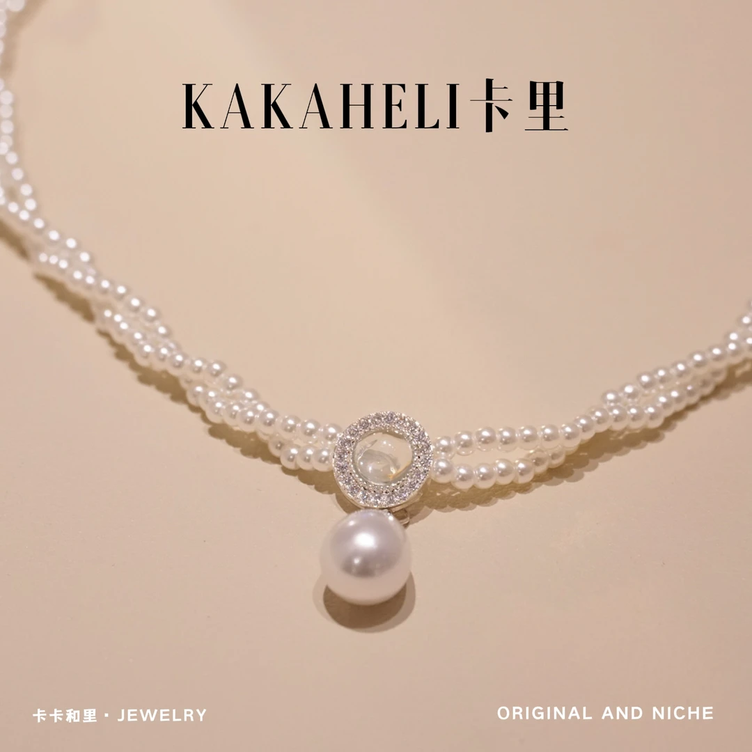 钛钢项链 精心静心净心小众项链 A640