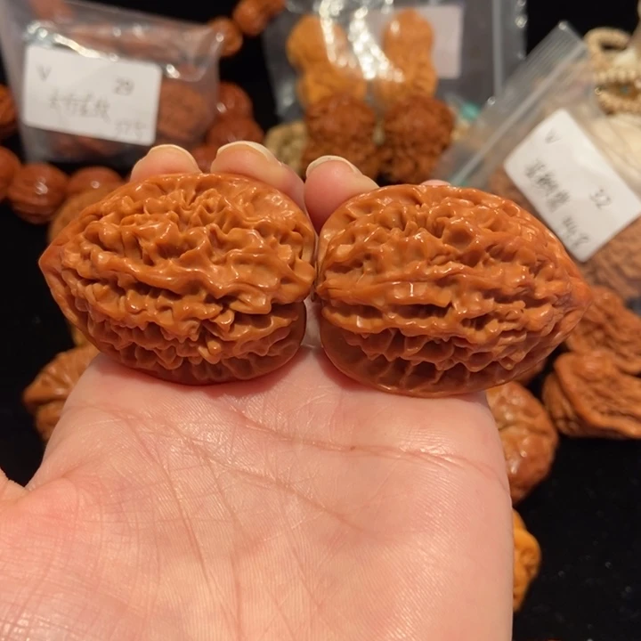 文玩核桃把件37招财鼠45.2克