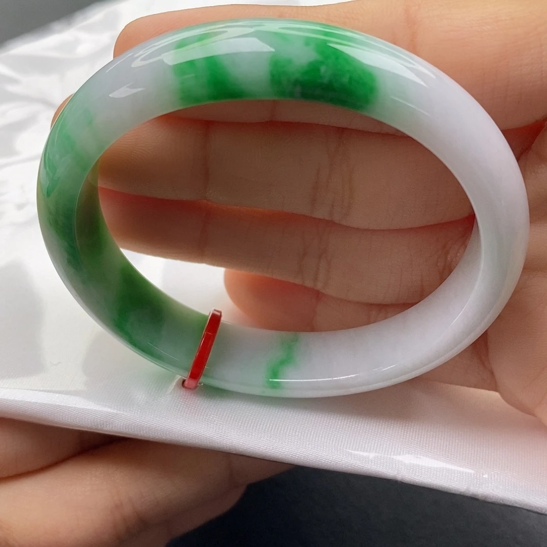 翡翠未镶嵌手镯（贵妃镯）5354贵妃