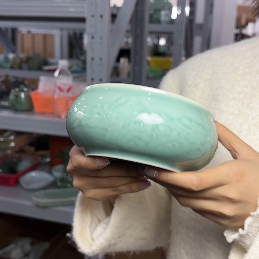 龙泉云间青瓷小米茶器