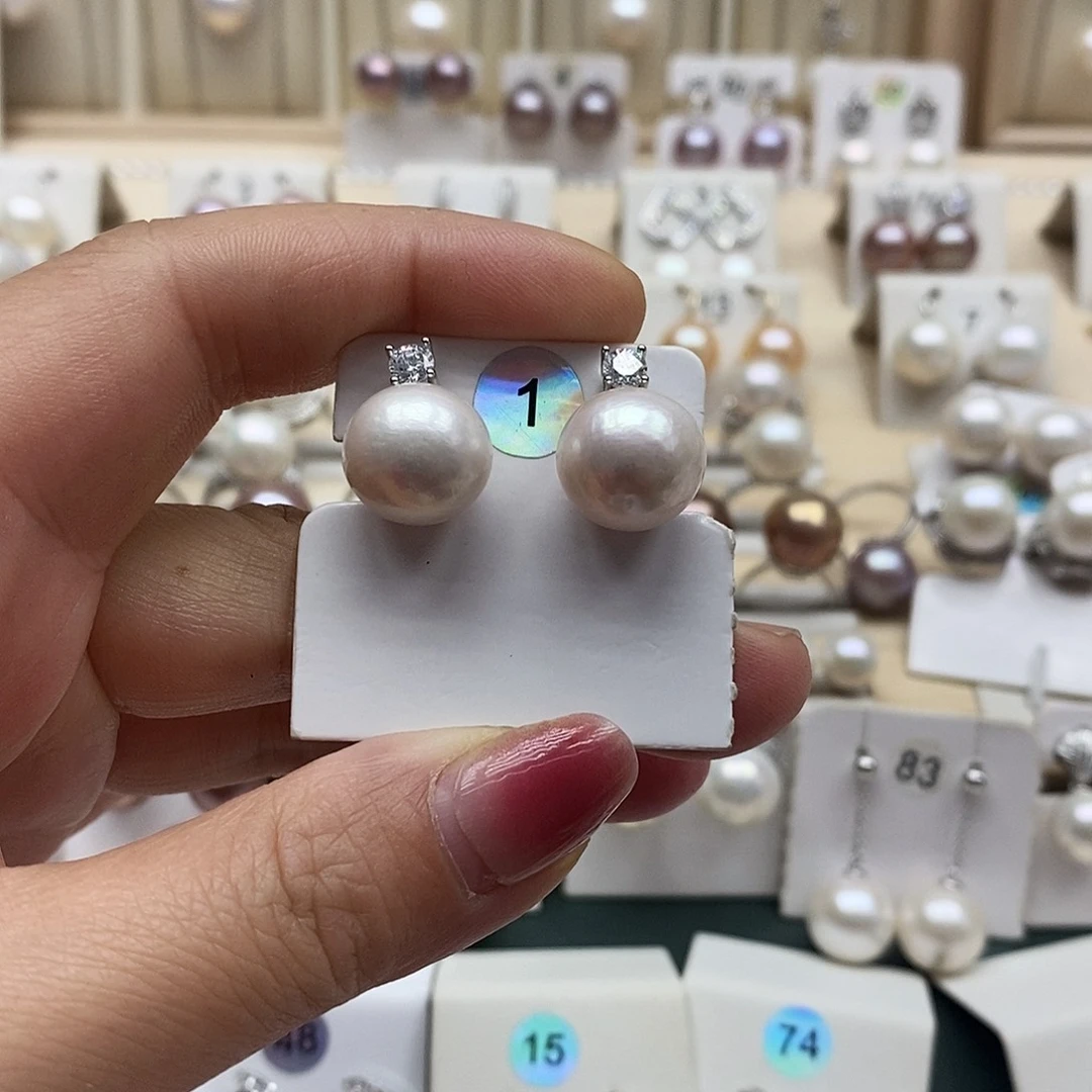 银S925镶嵌颈饰淡水珍珠