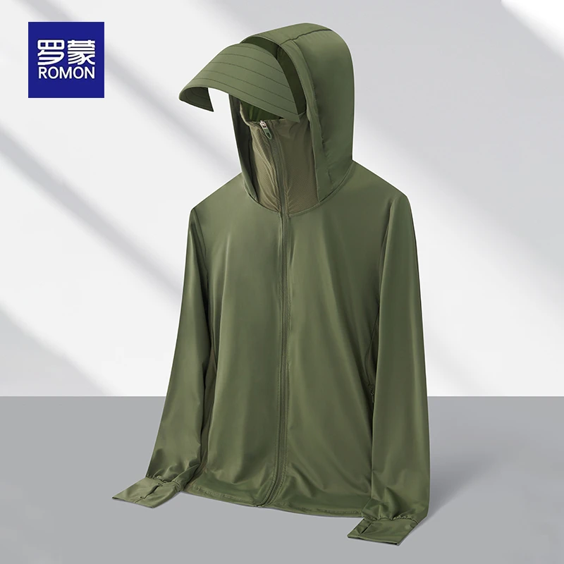 【冰丝防晒衣】罗蒙男女同款高档防晒钓鱼服防紫外线弹力透气防晒服