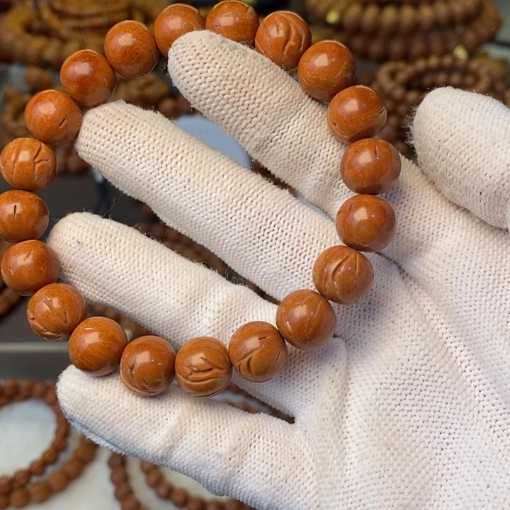 手串桃核秦岭龙纹