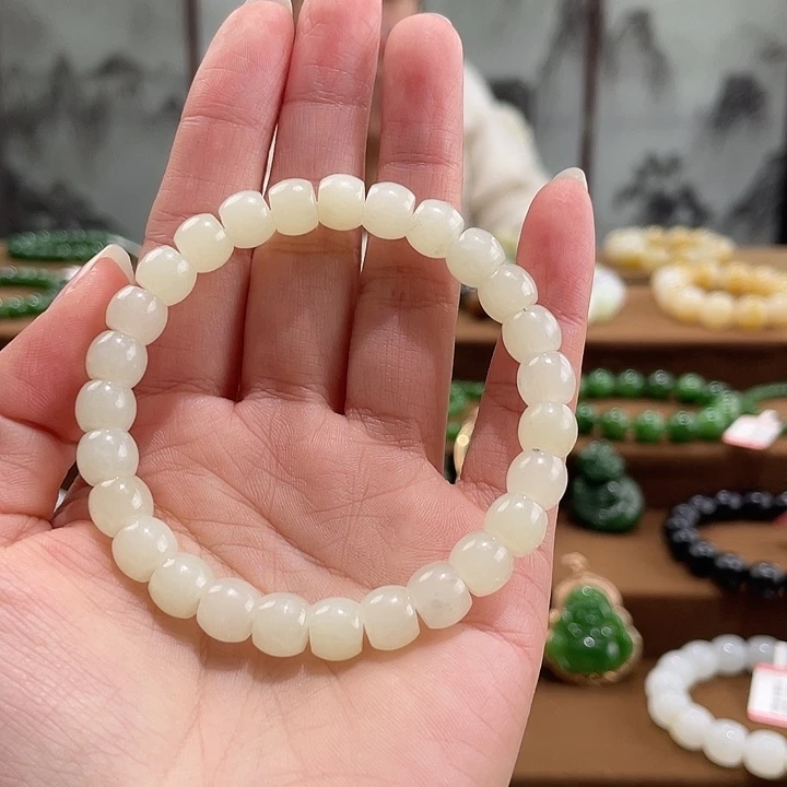 和田玉未镶嵌手链