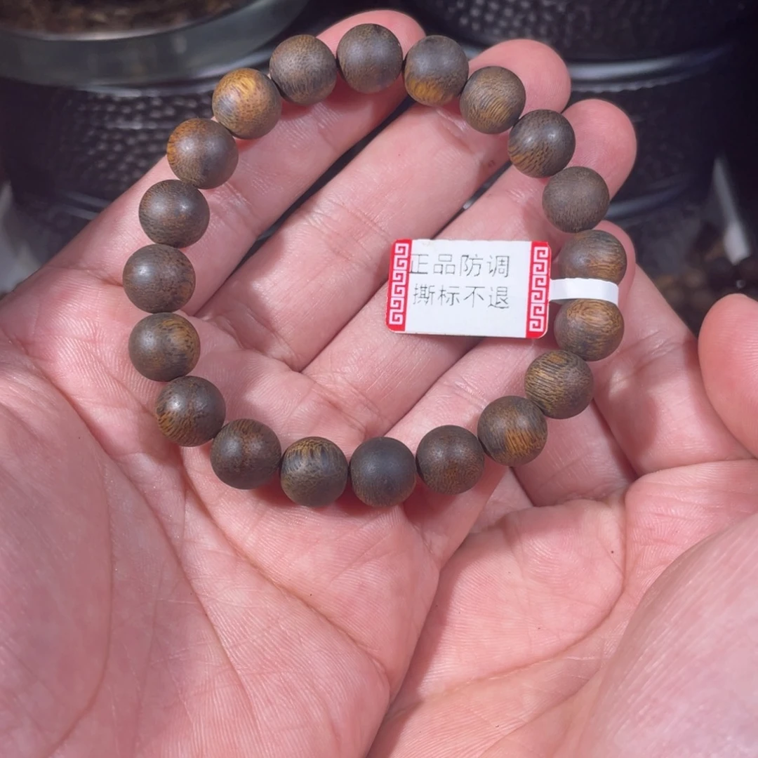 手串沉香1.0圆珠11g+
