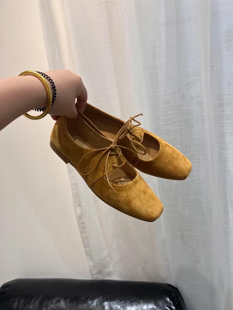 韩版英伦风羊皮女鞋方头皮鞋低跟单鞋乐福鞋浅口女士系带