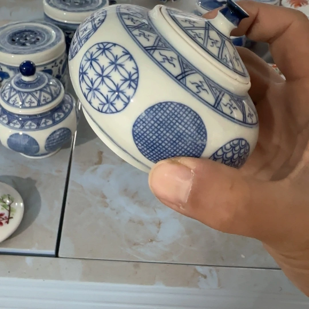 瓷片摆件手绘瓷器全部处理了吧