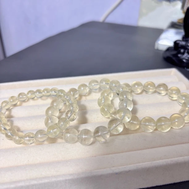 超冰凉柠檬黄幽灵黄阿赛 冰闪冰透天然水晶 11咪➕