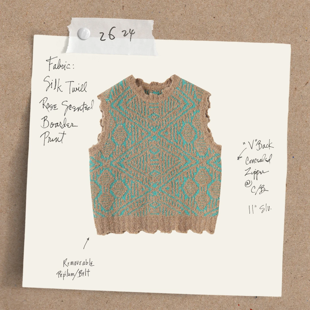 【点翠】羊驼毛+羊毛混纺超重磅！国风传统配色提花女装马甲9105